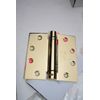3pc Design Hardware Spring Hinge 4.5" x 4.5" Radius  US3 632 Polished brass