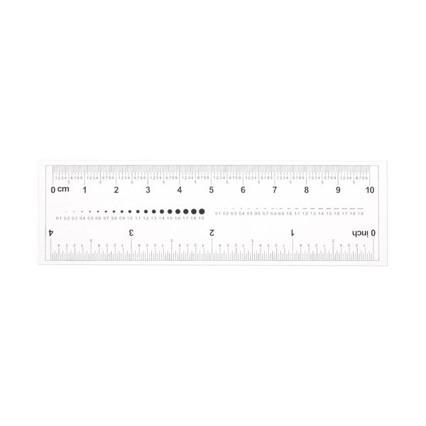 sourcing map Film Flexible Ruler 4 Inch 0.5mm Scale PET Plastic Covered Folding Straight Ruler Calibration Soft Ruler Measuring Tool for Factory, Transparent