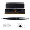 CROSS ATX - Basalt Ballpoint Pen with Chrome Plated Attributes + Box, Black