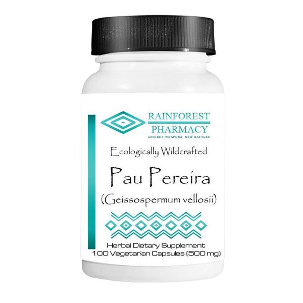 Rainforest Pau Pereira 100 Vegetarian Capsules/500 mg