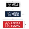 Basic Lost And Found Sign (Brushed Silver) - Small 2 Pack