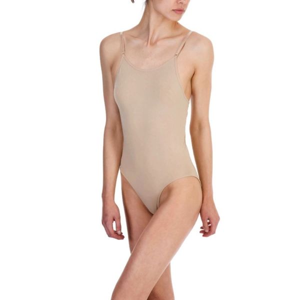 Silky DANCE Seamless Camisole Leotard Undergarment Underlayer Nude Flesh (Small)