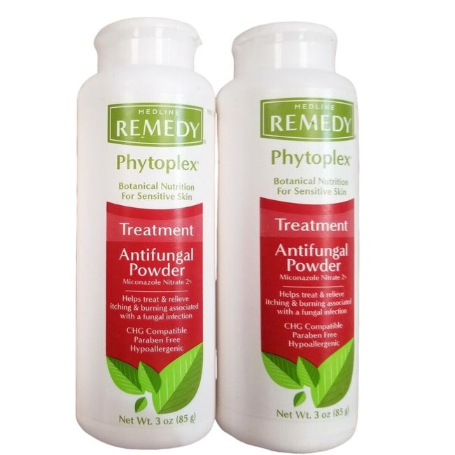 Remedy Phytoplex Antifungal POWDER Miconazole 2% 3oz  ( 2 PACK ) ^