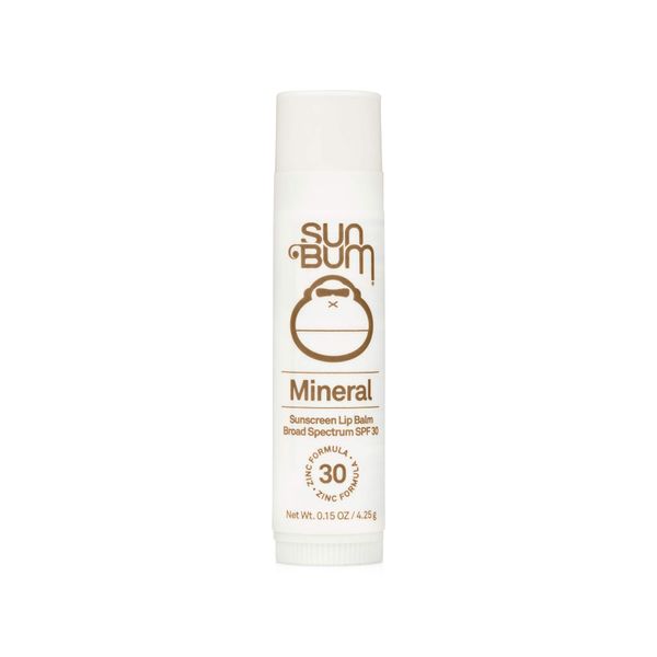 Sun Bum SPF 30 Mineral Sunscreen Lip Balm | Hawaii 104 Act Compliant (Octinoxate & Oxybenzone Free) Broad Spectrum Natural Lip Care with UVA/UVB Protection | .15 oz