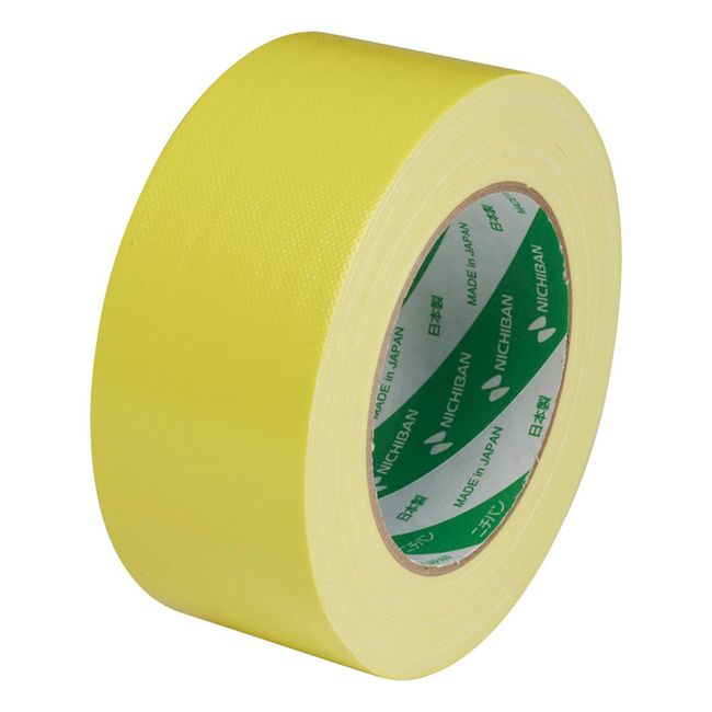 Nichiban Cloth Tape 2 inches x 82 ft (50 mm x 25 m) Roll, yellow