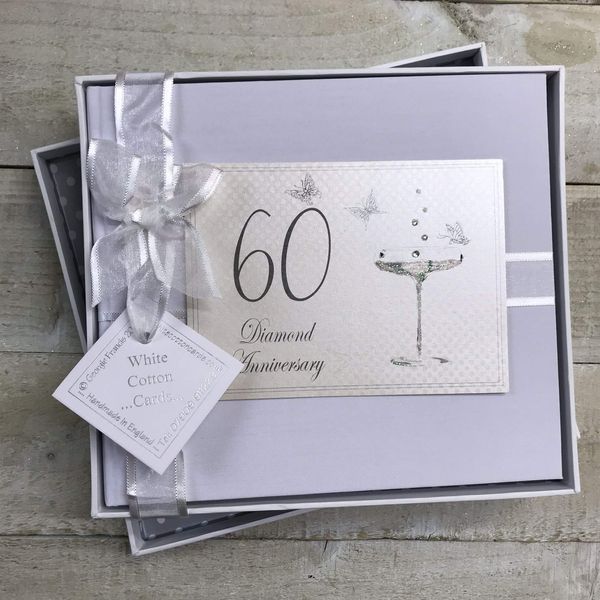 60th Diamond Anniversary, Guest Book, Champagne Glasses