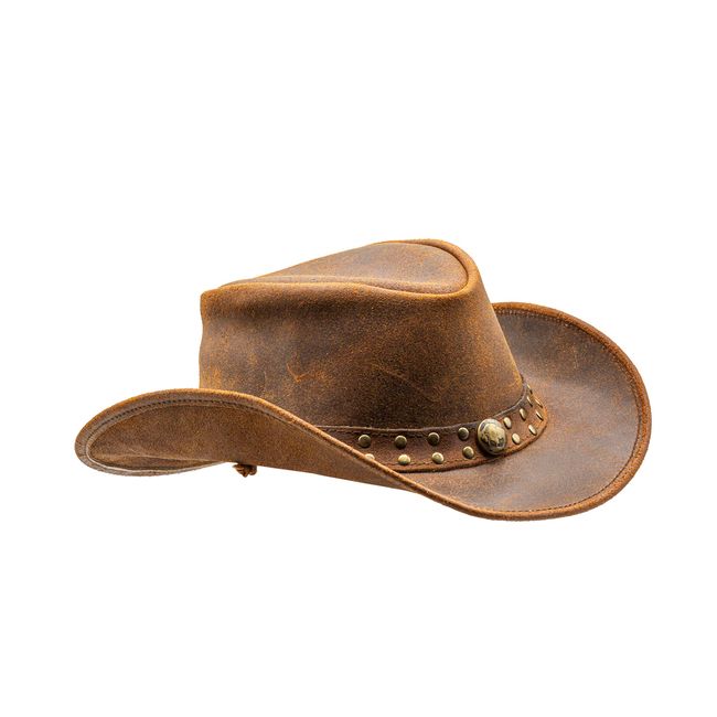 HADZAM Outback hat Shapeable into Leather Cowboy Hat Durable Leather Hats for Men | Western hat | Western Hats for Men Red