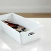 Wham Studio Plastic Storage Cool Basket/Box - Rectangular 2.01 Plastic Storage Box - Wham Studio Kitchen Home Office Storage Basket Boxes (Cool Grey)