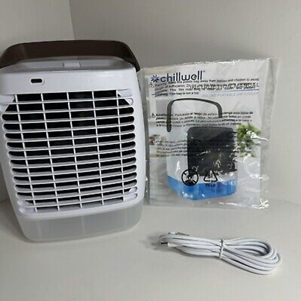 Chillwell 2.0 Compact Evaporative Air Cooler w Humidifier Deluxe USB Mode 18009