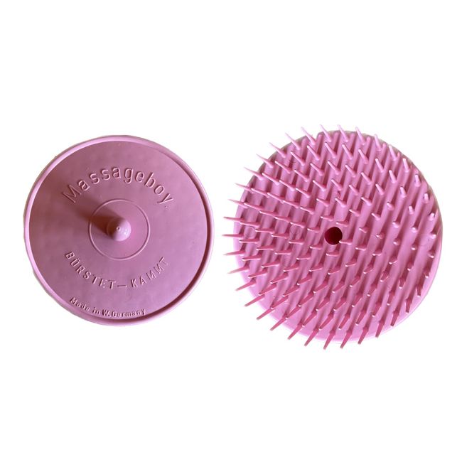 Telliswelt 1x rosa Massagebürste Massageboy Haarbürste Bürste 8 cm Durchmesser Made in Germany