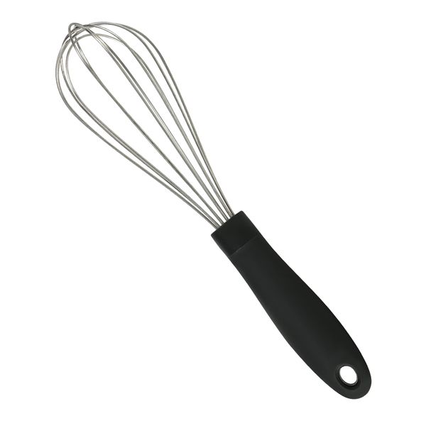 Stainless Steel Whisk 25 cm- Kitchen Balloon Whisk with TPR Handle, Thick Stainless Steel Wire ＆ Strong Handles, Egg Frother for Cooking, Blending, Whisking, Stirring, Beating