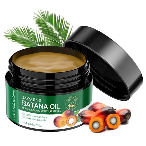 Batana Oil for Hair Growth,Pure Raw Unrefined Batana Oil for Hair Loss, Damaged Hair and Scalp(100ml/3.4 OZ)