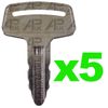 5x Ignition Keys Replacement for Kubota KX Loader Mini Excavator Dumper Digger Tractor 53630