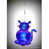 Purple Cat Suncatcher garden mobile or window ornament