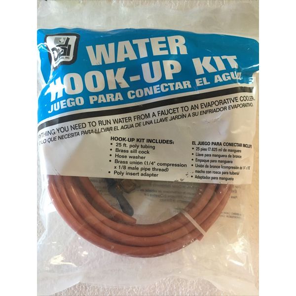 DIAL 4472 Water Hook-Up Kit For: Evaporative Cooler Purge Systems, Red