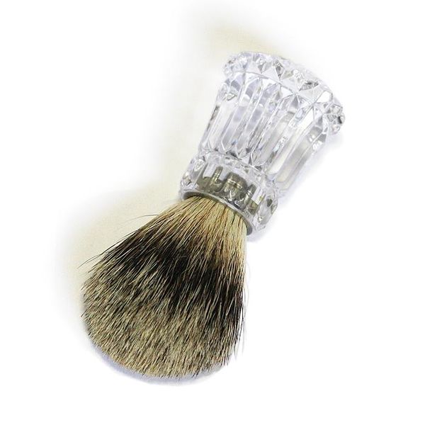 Waterford Crystal Shaving Brush, Facial Cleansing Brush, Foamer &lt;Hair Salon&#39;s Thing&gt; ASMR Vintage Used