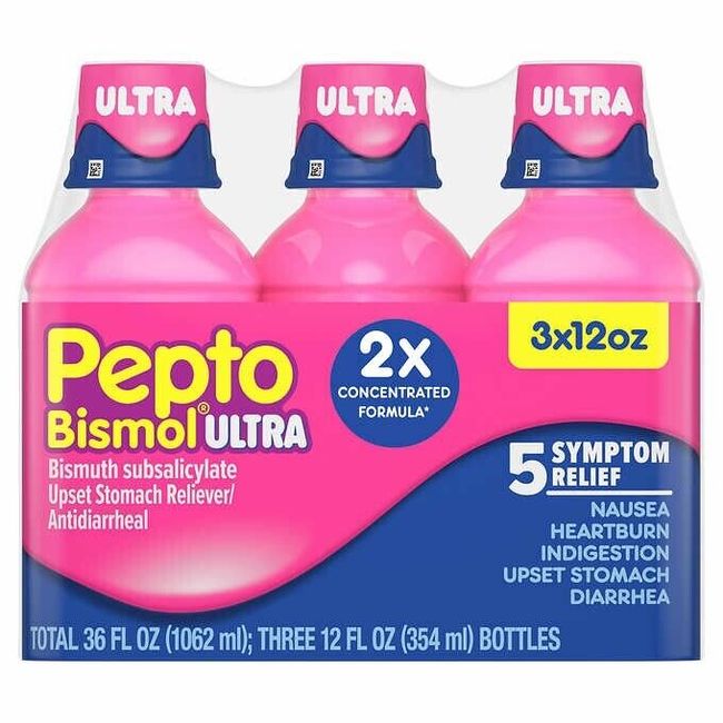 Pepto Bismol Ultra, 5 Symptom Digestive Relief Liquid, 36 Ounces