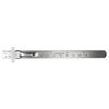 Excel 6" Stainless Steel Ruler w/Pocket Clip Depth Gauge [EXL55677]