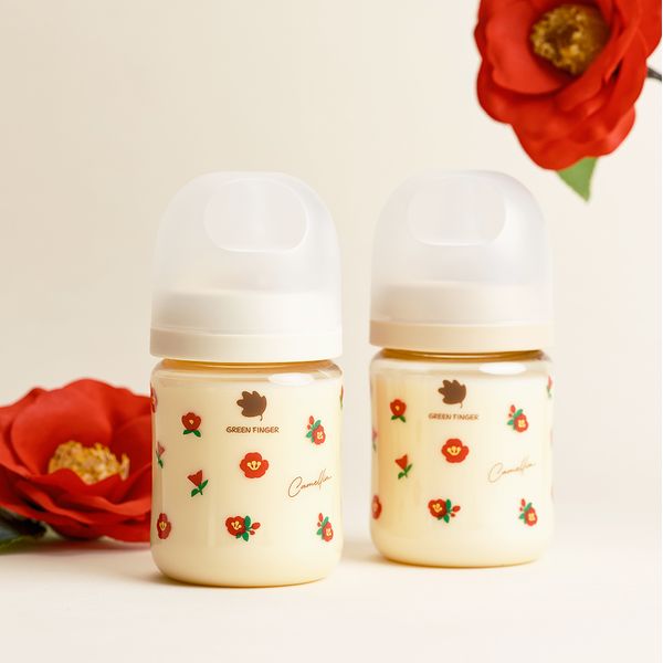 Green Finger Bebegrow PPSU Camellia Flower Design Baby Bottle 160ml Twin Pack (Nipple) X 1EA / Newborn Baby Bottle