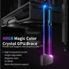 upHere ARGB Graphics Card GPU Support Bracket,Adjustable Single Slot,Support Video Card Holder Bracket with 5V 3PIN ARGB LED,GH03ARGB