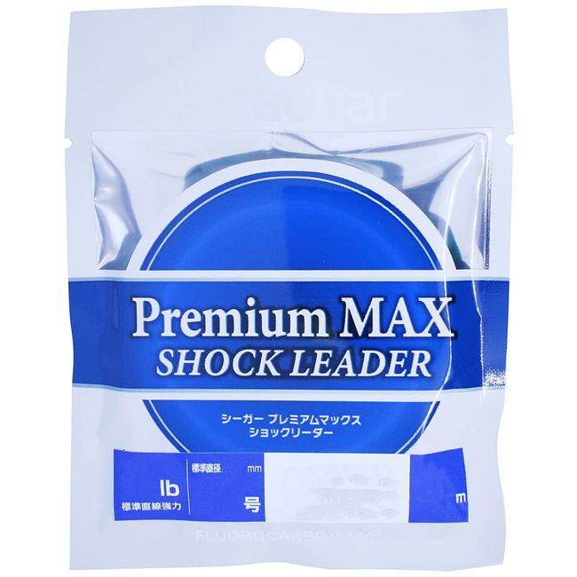 Seaguar Premium Max Shock Leader, 98.4 ft (30 m), 16 lbs, Gou #3.5, Clear