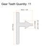 sourcing map Chuck Key 3mm Key 11 Teeth for 0.3-4mm Drill Chuck Black 2pcs