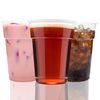 Pure Durability Plastic Half Pint Glasses 50 Pack Strong Disposable Beer Cups 284ml