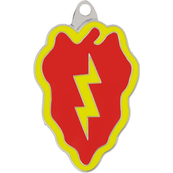 Key Ring-Army, 025th Div. Zinc-Pwt (1-1/2")