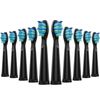 10 Pack Toothbrush Heads Compatible for Fairywill Toothbrush Heads FW-507/508/515/551/917/959/2011, FW-D1/FW-D3/FW-D7/FW-D8, Most SG Series, HP126A, TB-5 Moderately Soft Bristles Brush (Black)