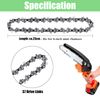 WIRSHO 5-PC 6" Mini Chainsaw Chain - 37 Drive Links, Replacement Chain for Mini & Small Chainsaws