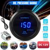 Universal 2" 52mm Digital LED Electronic Oil Pressure Gauge + Sensor Meter Kit