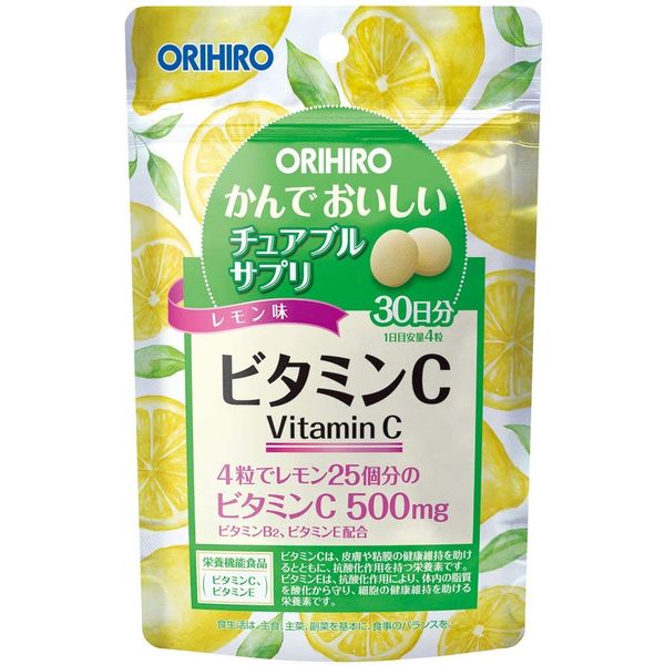 Orihiro chewable supplement vitamin C 120 grains x 8 pieces