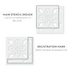 Orion Tile Stencil - Tile Stencil, Floor Stencil, Stencil for Tiles, Tile Stencils, Backsplash Stencil