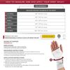 OTC Wrist Splint, Cock-Up Lacing, Canvas, ProChoice, Grey, Large (Left Hand)