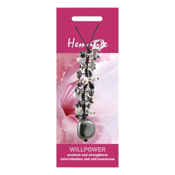 Hematite Willpower Crystal Charm (Pack of 3)