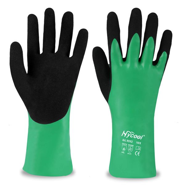 DS Safety Nitrile Coating Chemical Resistant Gloves 1 Pair (M)