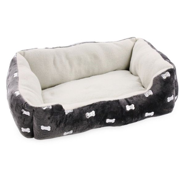 plush cuddler pet bed w/ metallic foil prints 14in x 20in