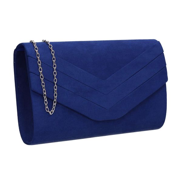 SWANKYSWANS Women's Samantha Clutch Bag, Royal Blue, One Size