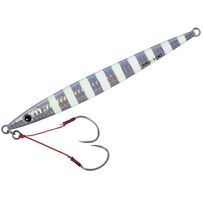 XRJ-80#7 Crossride Jig, Heavy Metal, 2.8 oz (80 g), Zebra Glow