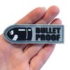 Polizeimemesshop Bullet Proof Rubber Patch PVC with Velcro Police Fun Patch