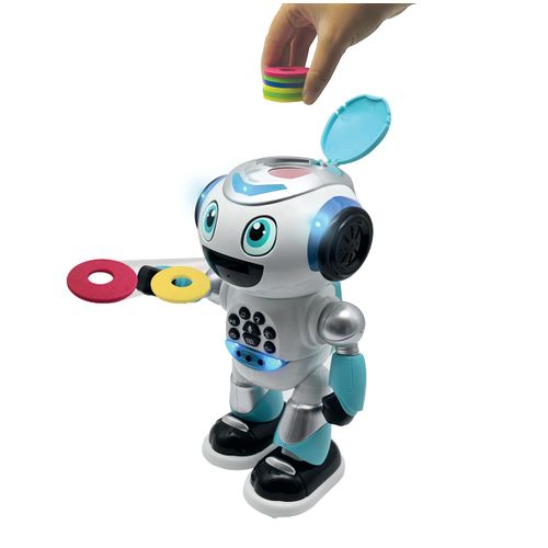 Lexibook, Powerman® Advance, Remote control robot, interactive and educational toy for children, walks, dances, plays music, makes and tells stories, educational quizzes, STEM programmable, ROB28EN