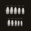 VIVID TELLA Nail Tip False Nail Supplies Long Tip 10 Sizes Short Decoration Solid Color Fingernails 500 Pieces For Practice Use