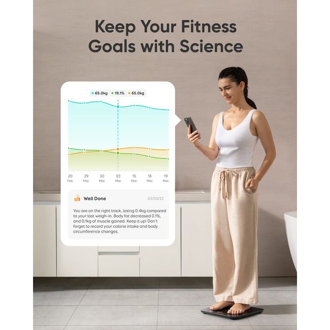 eufy Smart Scale P3 WiFi Fitness Tracking Analysis Body Fat 3D Virtual Body  Mode