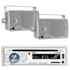 New PLCDBT65 Marine Boat CD SD USB Stereo System & Bluetooth + 2 Speakers