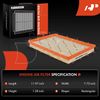 A-Premium 2-PC Engine Air Filter Compatible with Saturn - 2006-2007 - Ion 2.2L 2.4L