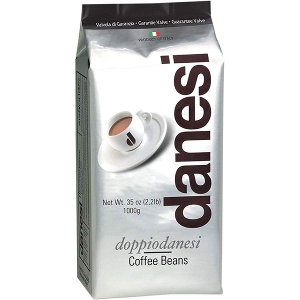 Danesi Caffe Italian Coffee Beans (Whole Roasted Coffee Beans for Espresso) - Espresso Coffee Beans (Medium Roast Whole Bean) Coffee Bean - Coffee Beans Espresso - Coffee Whole Bean - Doppio (2.2lb)