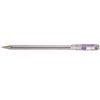 Pentel Superb Ball Pen Fine 0.7mm Tip 0.25mm Line Violet Ref BK77-V [Pack 12]