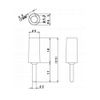 Sato Parts Tip Plug 2mm Red TJ-2-P-R