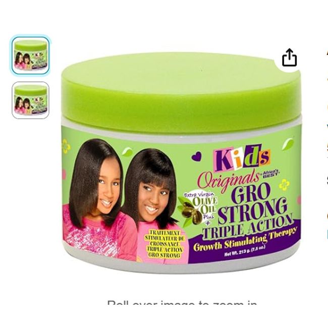 Africas Best Kids Orig Gro Strong Therapy 7.5 Ounce Jar