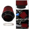 4inch/100mm High Flow Inlet Cold Air Intake Cone Replacement Dry Air Filter Red